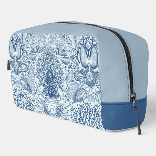 Strandschätze in Blau Waschbeutel (Rechte Ecke)