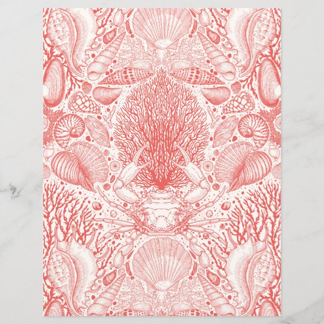 Strandschätze in Korallenrot (Vorderseite)