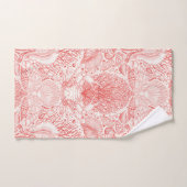 Strandschätze in Korallenrot Badhandtuch Set (Handtuch)