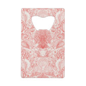 Strandschätze in Korallenrot Geldbeutel Flaschenöffner (Rückseite)