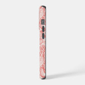 Strandschätze in Korallenrot iPhone Hülle (Linke Seite)