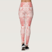 Strandschätze in Korallenrot Leggings (Rückseite)