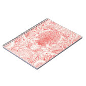 Strandschätze in Korallenrot Notizblock (Linke Seite)