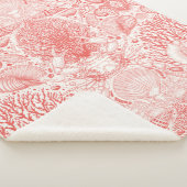 Strandschätze in Korallenrot Sherpadecke (3/4)