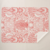 Strandschätze in Korallenrot Sherpadecke (Vorderseite (Horizontal))