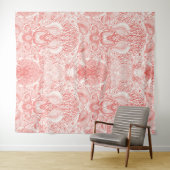 Strandschätze in Korallenrot Wandteppich (Beispiel (Horizontal))