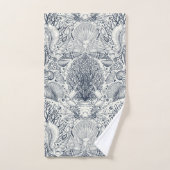 Strandschätze, Muscheln, Krabben, Korallen und Mee Badhandtuch Set (Handtuch)