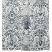 Strandschätze, Muscheln, Krabben, Korallen und Mee Duschvorhang (Vorderseite)