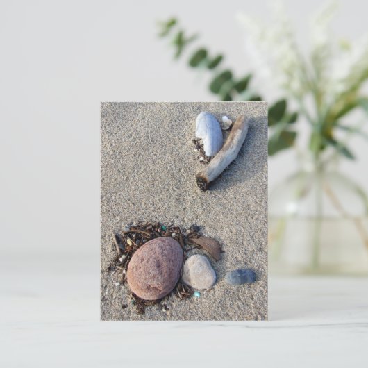 Strandschätze Postkarte (Stehend Vorderseite)