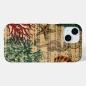 Strandschicke Küstenkorallenseashell-Seepferd Case-Mate iPhone Hülle (Rückseite (Horizontal))