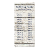 Strandschicker Holz nautischer Marinebanker Werbekarte (Hinten)