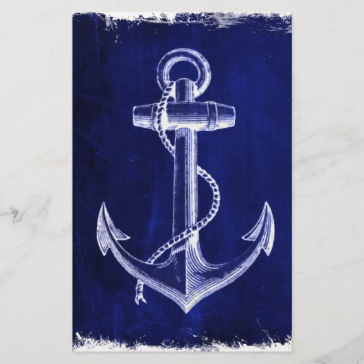 Strandschicker nautischer Marinebanker Briefpapier (Vorderseite)