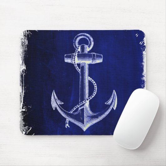 Strandschicker nautischer Marinebanker Mousepad (Mit Mouse)