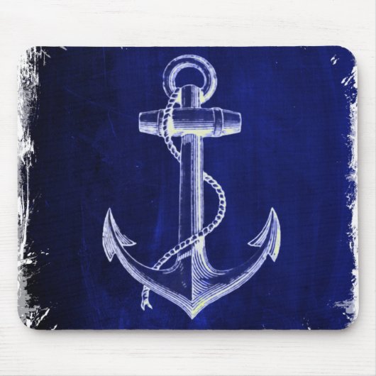 Strandschicker nautischer Marinebanker Mousepad (Vorne)
