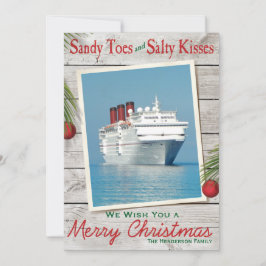 Strandschild Weihnachtskarte Feiertagskarte