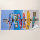 Strandschilder Strandtuch (Vorderseite)