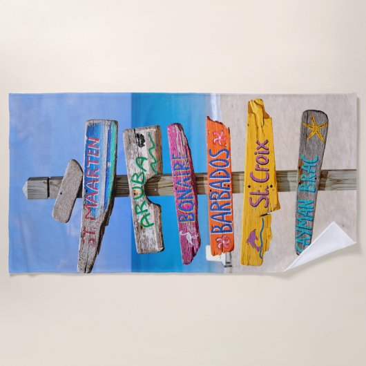 Strandschilder Strandtuch (Vorderseite)