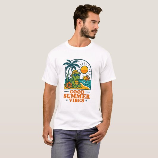 Strandschildkröte T-Shirt (Vorne ganz)