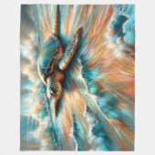 Strandschildkröte Zeichnend, harte Pastete Fleecedecke (Vorderseite)