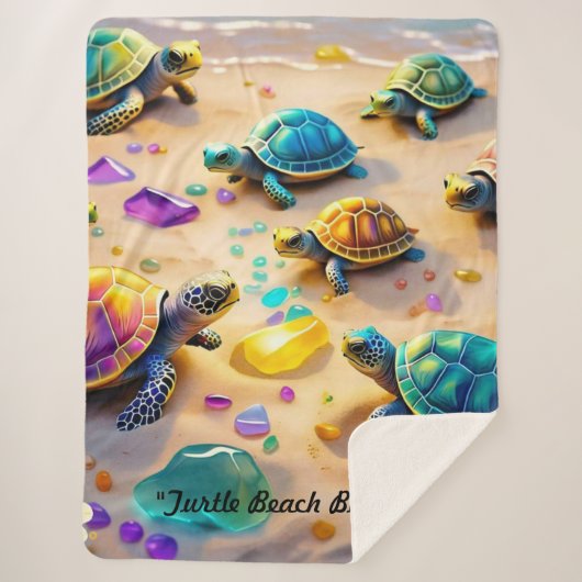 "Strandschildkrötenfreunde" Sherpadecke (Vorderseite)