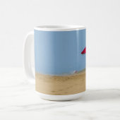 Strandschirm 11 oz oder 15 oz Tasse (Vorderseite Links)