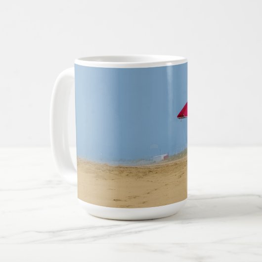 Strandschirm 11 oz oder 15 oz Tasse (Vorderseite Links)