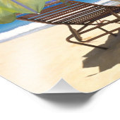 Strandschirm, Abaco, Bahamas Fotodruck (Ecke)