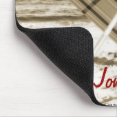"Strandschirm-" Jones-Strand, NY Mousepad (Ecke)