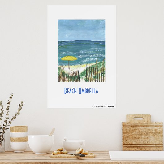 Strandschirm Poster (Küche)