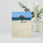 Strandschirm Postkarte (Stehend Vorderseite)