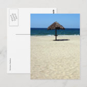 Strandschirm Postkarte (Vorne/Hinten)