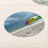 Strandschirm Runder Pappuntersetzer (Angewinkelt)