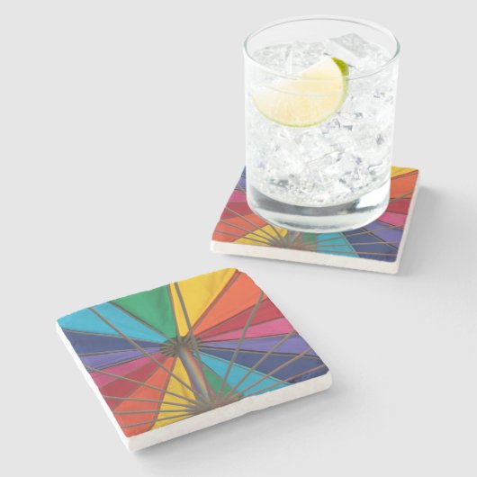 Strandschirm Steinuntersetzer (Seitenansicht)