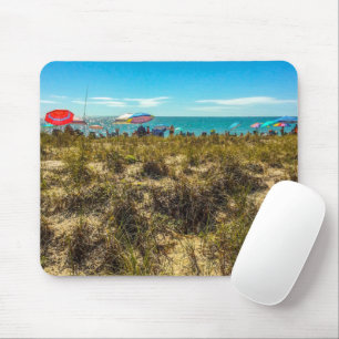 Strandschirme am Horizont Mousepad