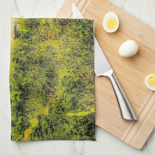 Strandschirme am Meer Geschirrtuch (Viertel Falte)