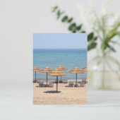 Strandschirme Postkarte (Stehend Vorderseite)