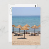 Strandschirme Postkarte (Vorne/Hinten)