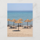 Strandschirme Postkarte (Vorderseite)