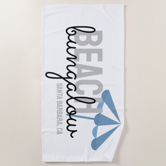 Strandschirmvermietung - Badetuch (Vorderseite)