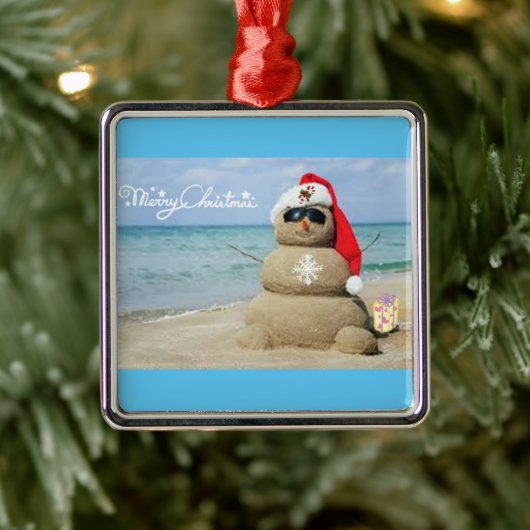 **STRANDSCHNEE MIT GREETING** CHRISTMAS ORNAMENT (Baum)
