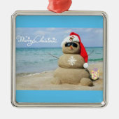 **STRANDSCHNEE MIT GREETING** CHRISTMAS ORNAMENT (Vorne)