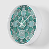 Strandschönes Stranddesign in sanften Tees Uhr (Winkel)