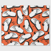 Strandschuhe mit nahtlosem Muster Geschenkpapier (Flach)