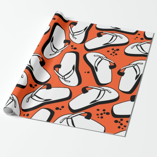 Strandschuhe mit nahtlosem Muster Geschenkpapier (Ungerollt)