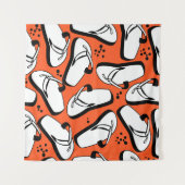 Strandschuhe mit nahtlosem Muster Wandteppich (Vorderseite (Horizontal))