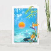 STRANDSCHUHE Vögel des Paradieses Karte (Vorderseite)