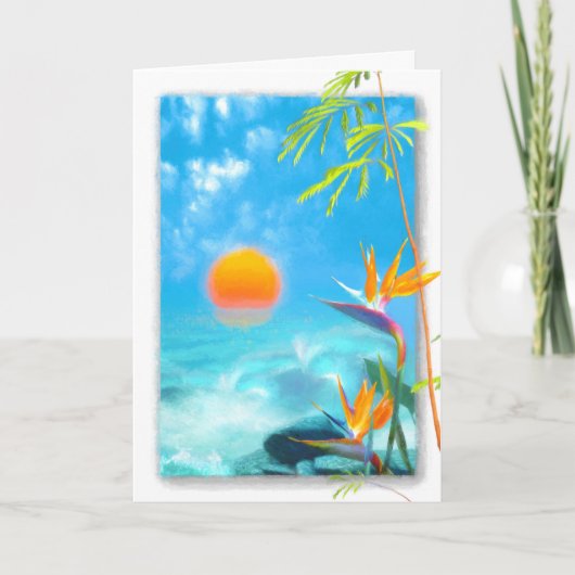 STRANDSCHUHE Vögel des Paradieses Karte (Vorderseite)