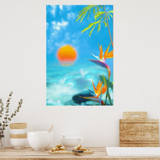 STRANDSCHUHE Vögel des Paradieses Poster (Küche)