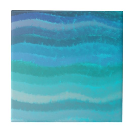 Strandschwimmbecken an der Küste auf Türkis Fliese (Vorderseite)