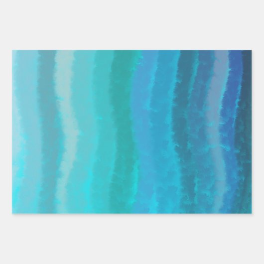 Strandschwimmbecken an der Küste auf Türkis Geschenkpapier Set (Vorderseite 3)